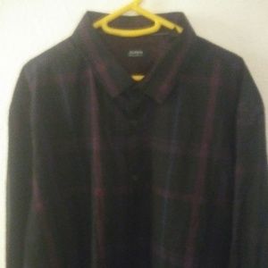 Two ALFINI long sleeve button down shirts.